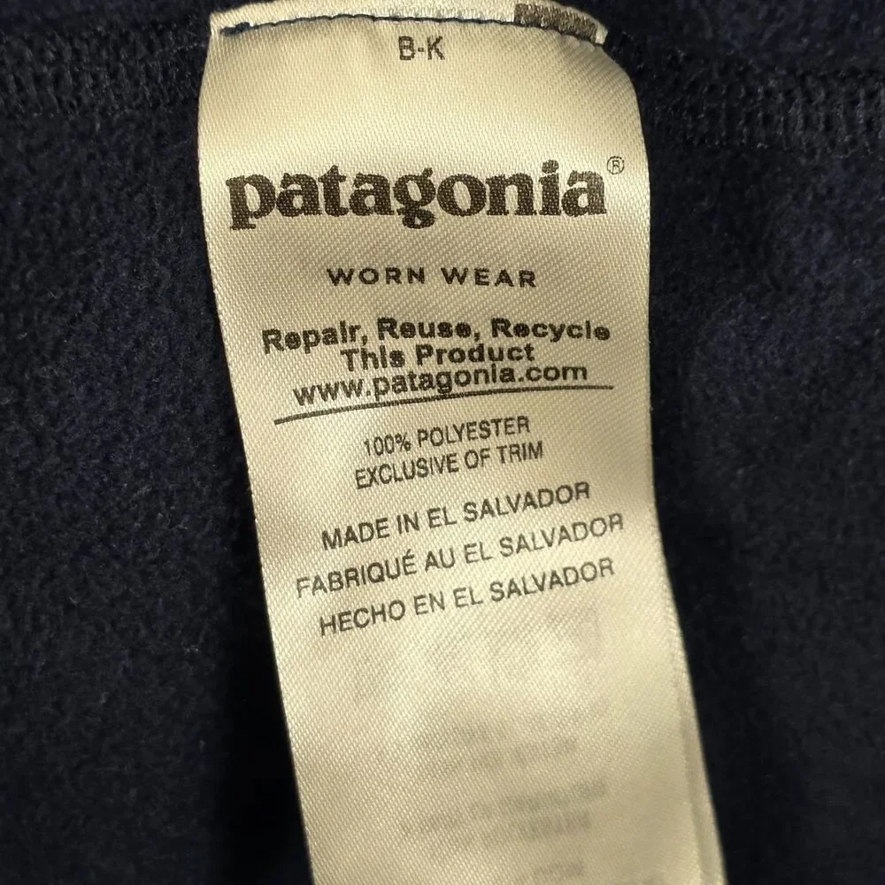 Patagonia Men's Blue Fleece Quarter Zip Billions Season 3 Size 3XL